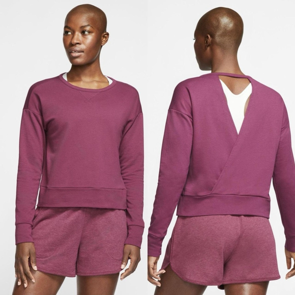Nike Tops - Excellent Condition Nike Yoga Wrap Cover-Up Villain Red/Shadowberry Small